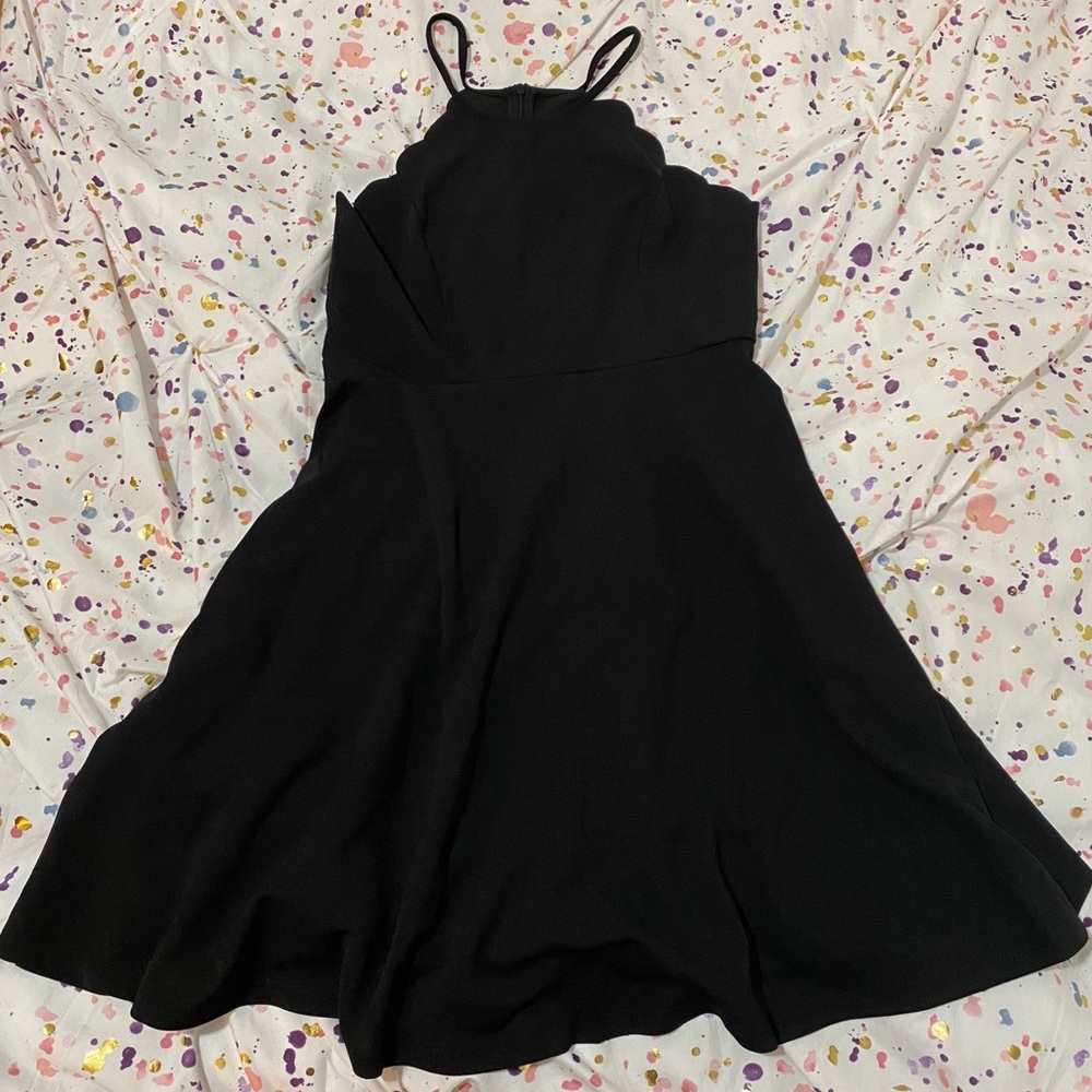 Halter Black Dress - Picture 2 of 5
